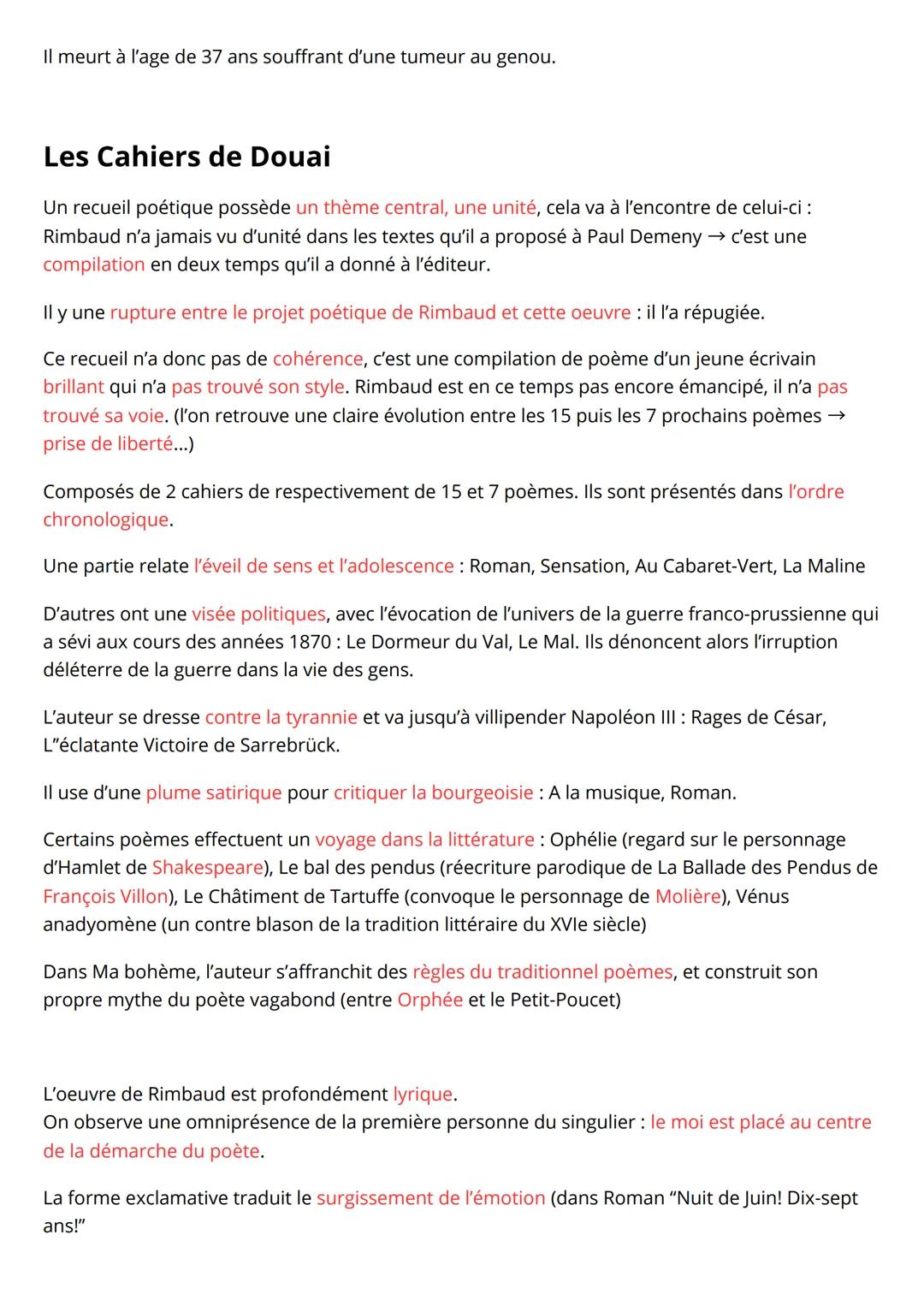 Emancipation créatrices
Les Cahiers de Douai, Arthur Rimbaud
une recherche d'émancipation personnelle et artistique
Mise en contexte, la soc