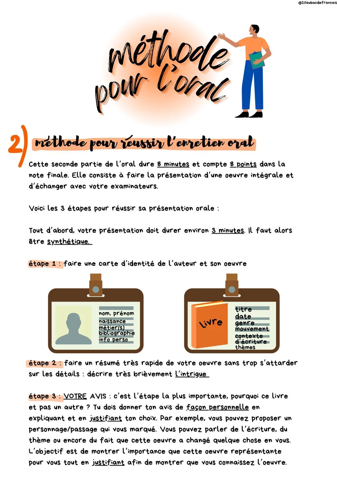 --- OCR Start ---
méthode
pour Coral
méthode pour réussir l'explication linéaire :
1) méthode pour
1) INTRODUCTION
1) contextualiser l'oeuvr