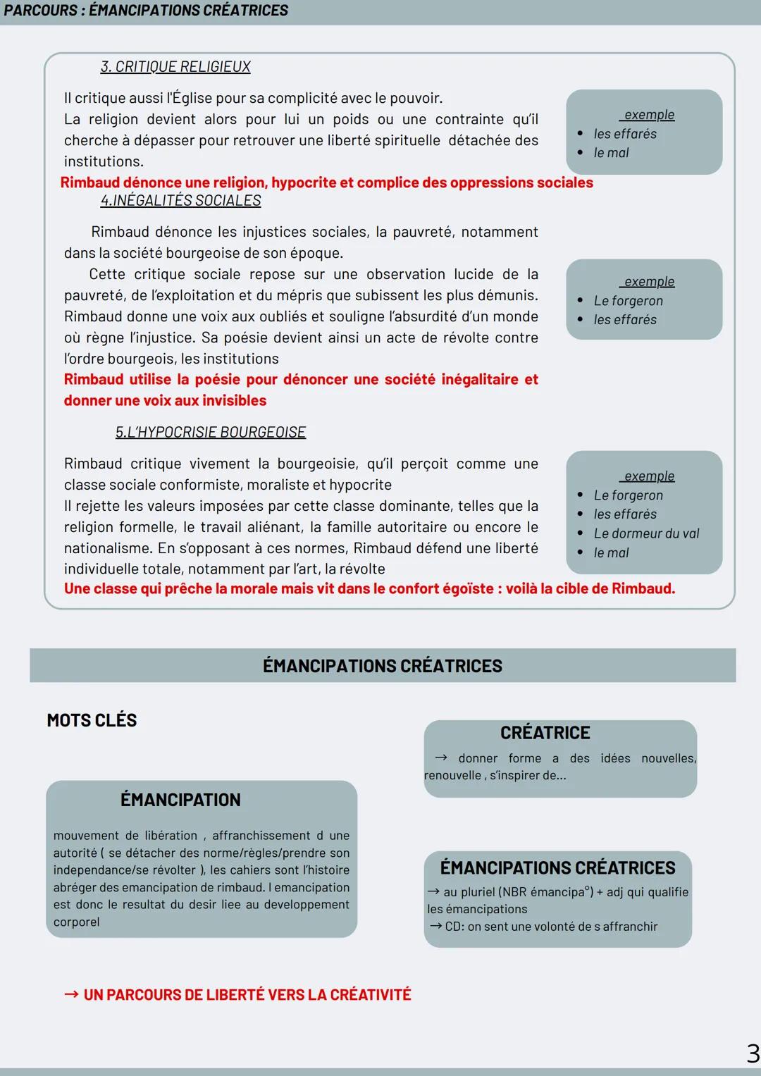 PARCOURS: ÉMANCIPATION CRÉATRICE
ARTHUR RIMBAUD
PRÉSENTATION DE L'AUTEUR
ARTHUR RIMBAUD
Né en 1854 à Charleville, mort en 1891 à Marseille.