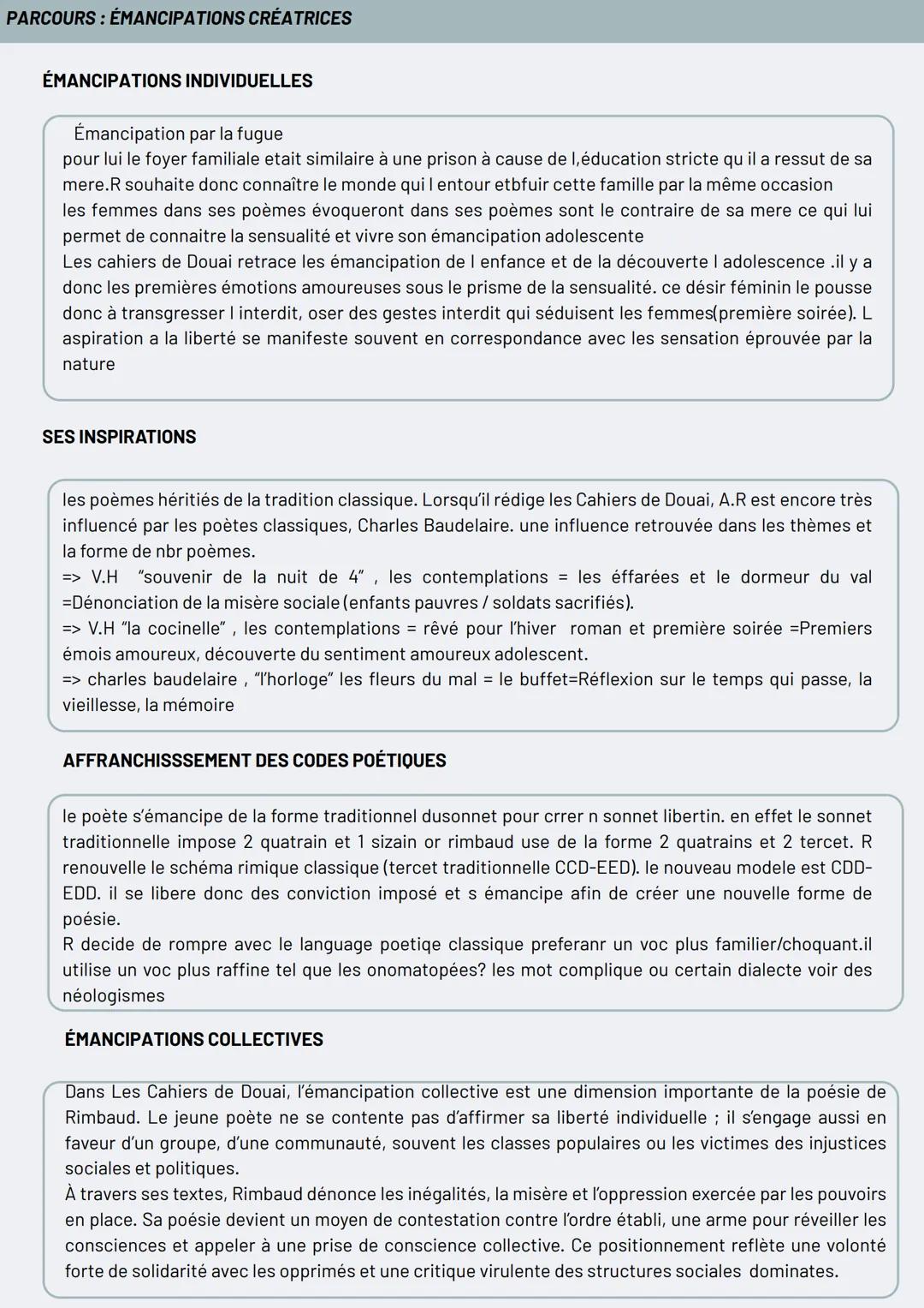 PARCOURS: ÉMANCIPATION CRÉATRICE
ARTHUR RIMBAUD
PRÉSENTATION DE L'AUTEUR
ARTHUR RIMBAUD
Né en 1854 à Charleville, mort en 1891 à Marseille.