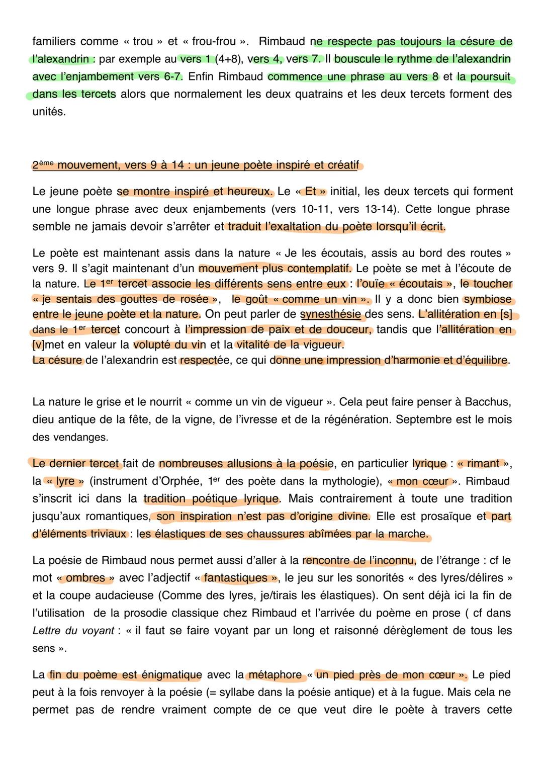 ## Texte 1
1
2
3
4
Ma Bohème
(Fantaisie)
*Je m'en allais*, les poings dans mes poches crevées ;
Mon paletot aussi devenait idéal;
J'allais