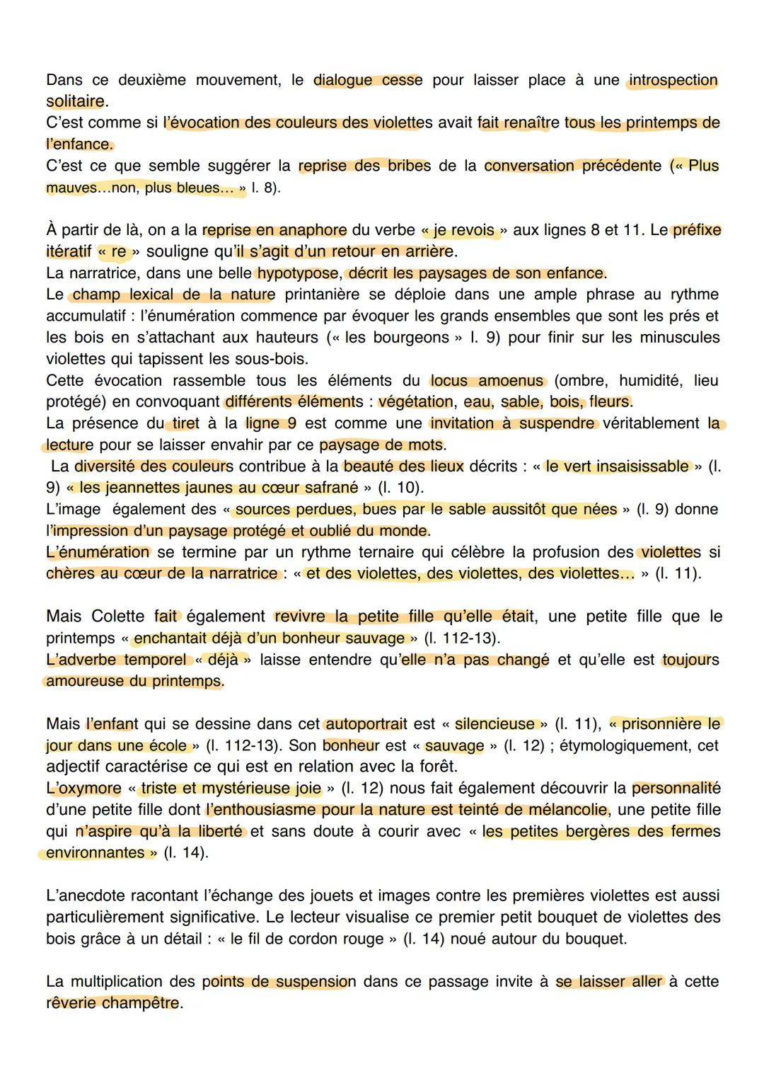 Texte : 14
L'évocation des violettes fait resurgir l'enfance de Colette dans ce texte poétique.
1
2
3
4
5
6
7
8
9
10
11
12
13
14
15
16
17
1