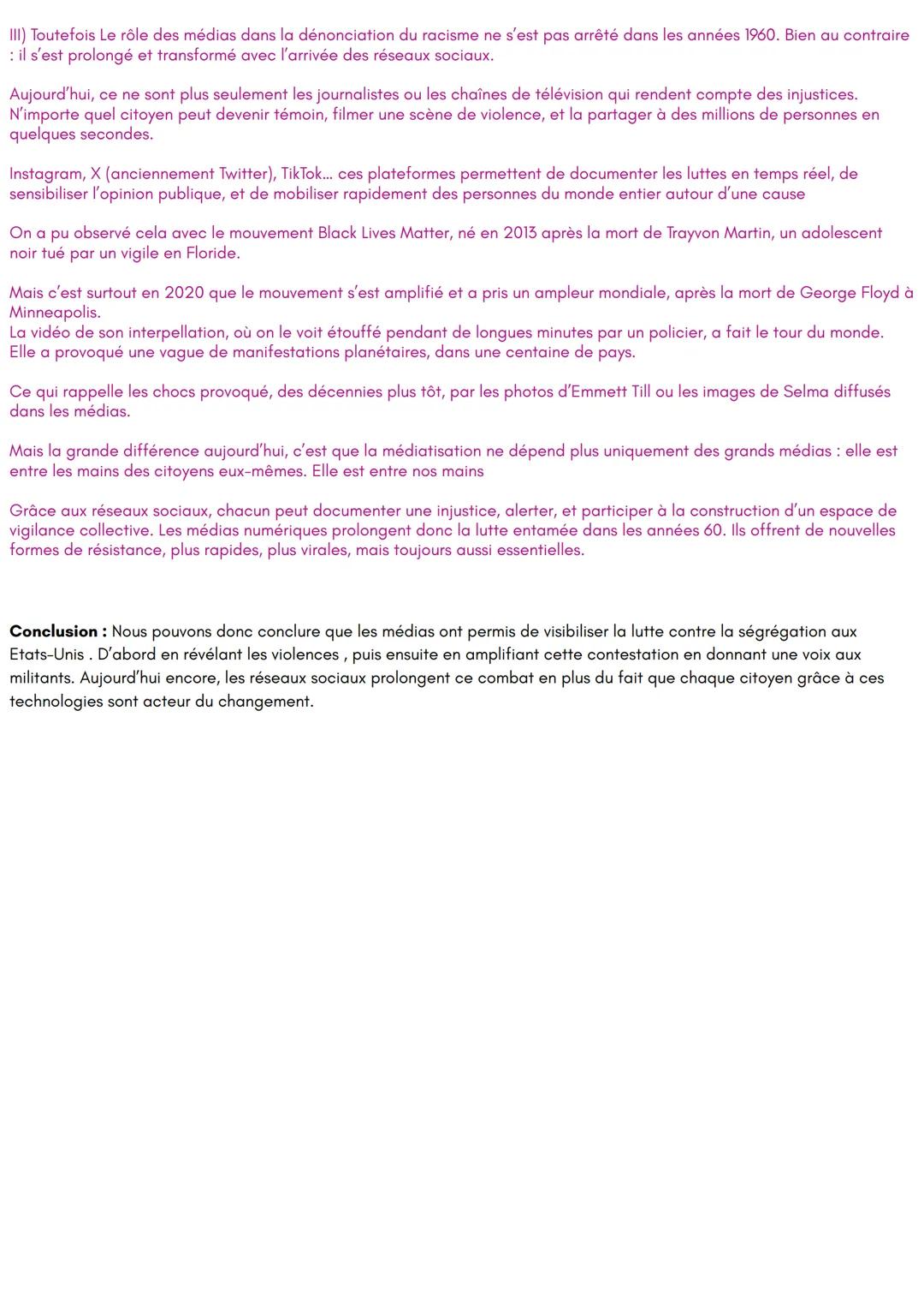 # Grand oral AMc
Intro : Comment un pays qui proclame que "tous les hommes naissent égaux" a-t-il pu légaliser la ségrégation raciale penda