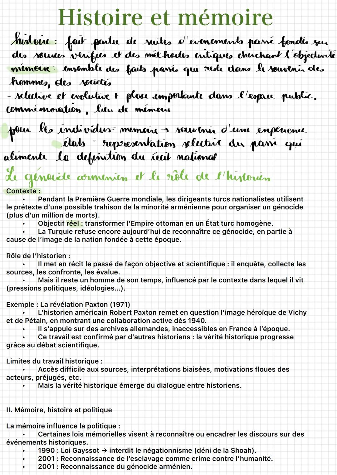 # histoire et mémoire Histoire et mémoire
histoire: fait parte de suites d'evenements passé fondés sau
des sources verifies et des méthodes