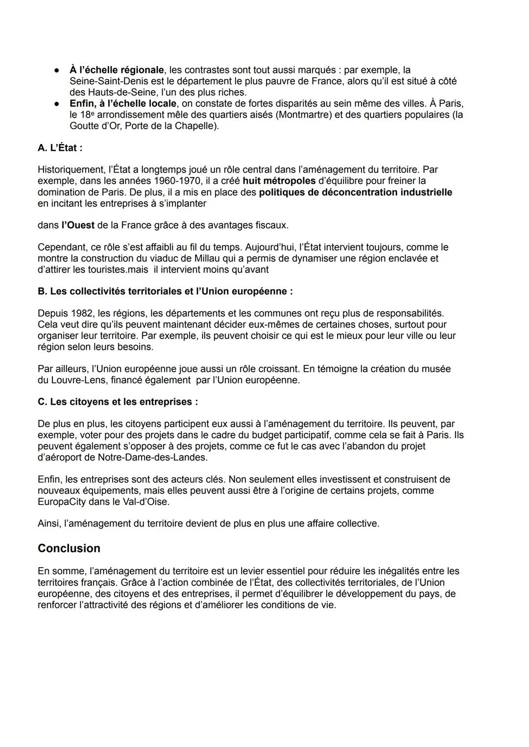 L'aire urbaine
En 1931, la france était majoritairement rural, mais aujourd'hui la mondialisation entraîne un
processus de métropolisation,