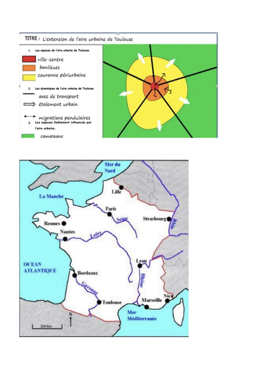 L'aire urbaine
En 1931, la france était majoritairement rural, mais aujourd'hui la mondialisation entraîne un
processus de métropolisation,