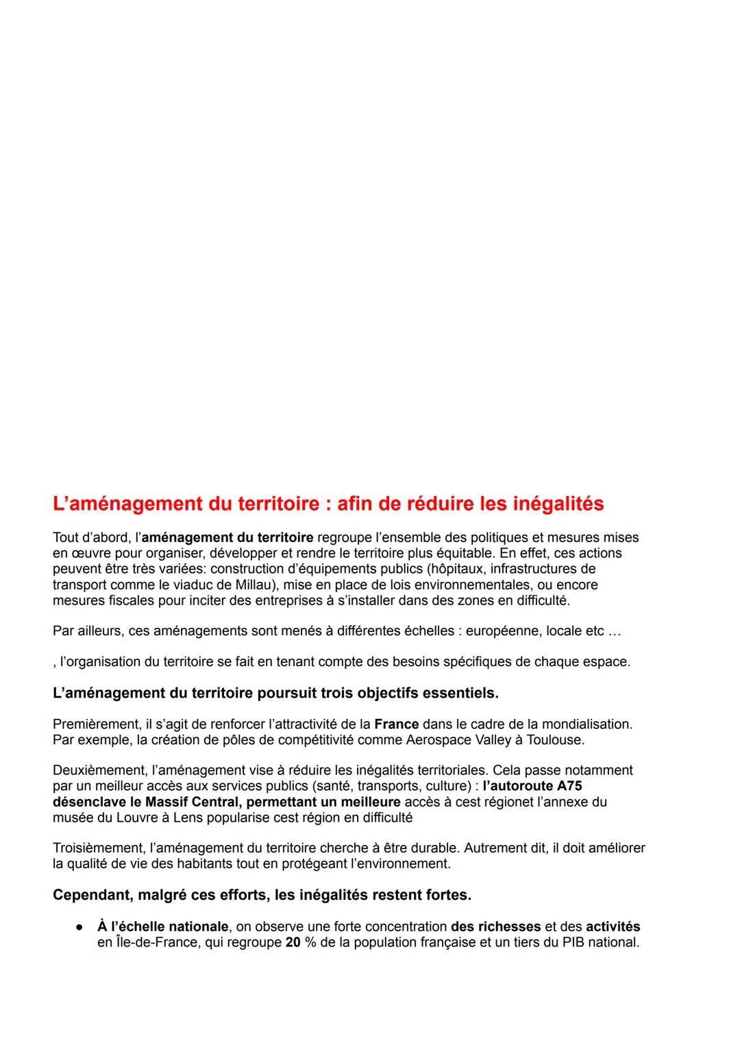 L'aire urbaine
En 1931, la france était majoritairement rural, mais aujourd'hui la mondialisation entraîne un
processus de métropolisation,