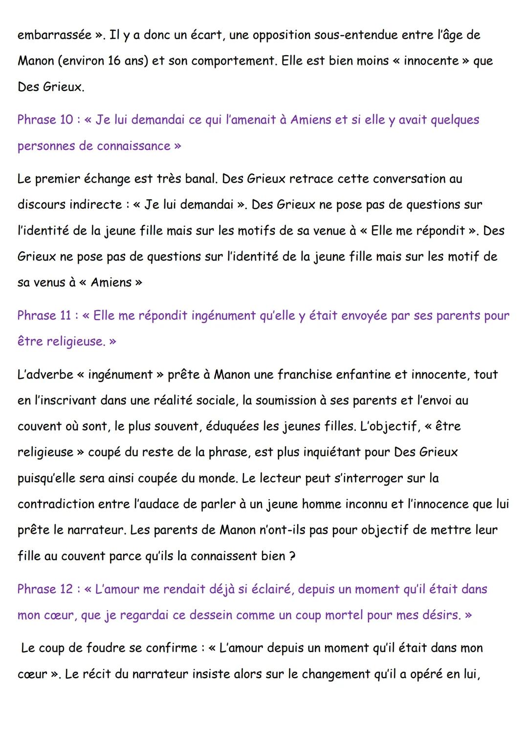Texte bac 13: Manon Lescaut, extrait de La rencontre de Des Grieux et Manon
Introduction:
1)Présentation de l'œuvre :
Constituant le VIIème
