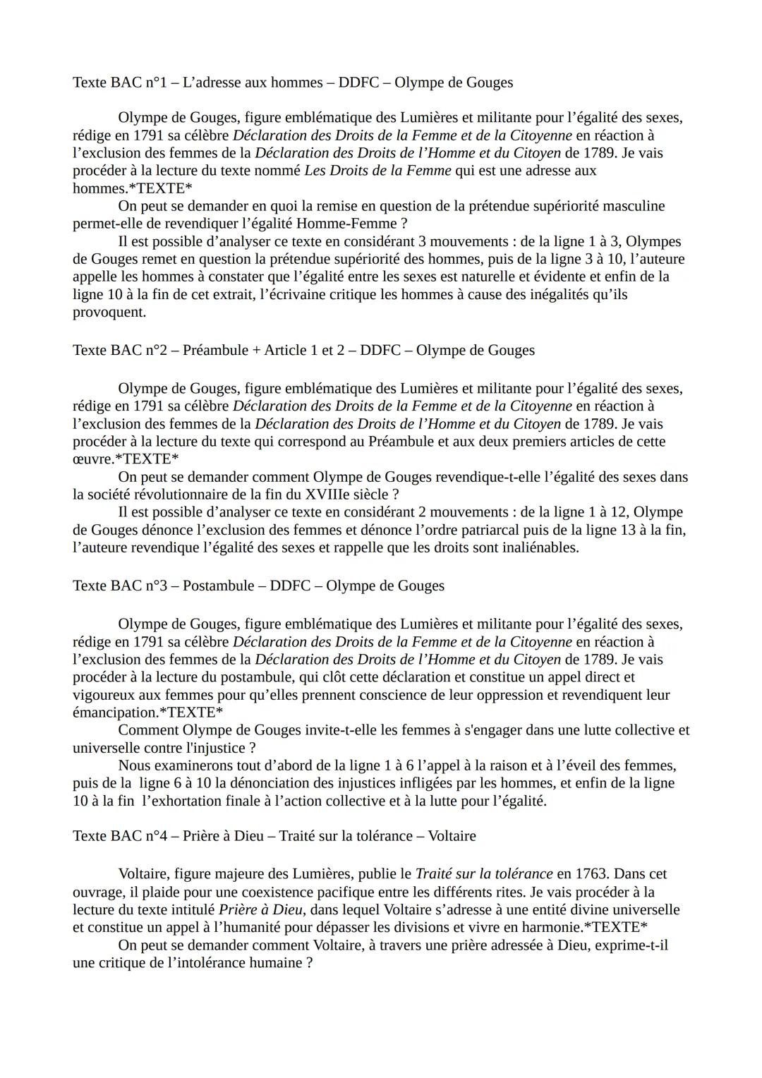 Introductions pour l'oral