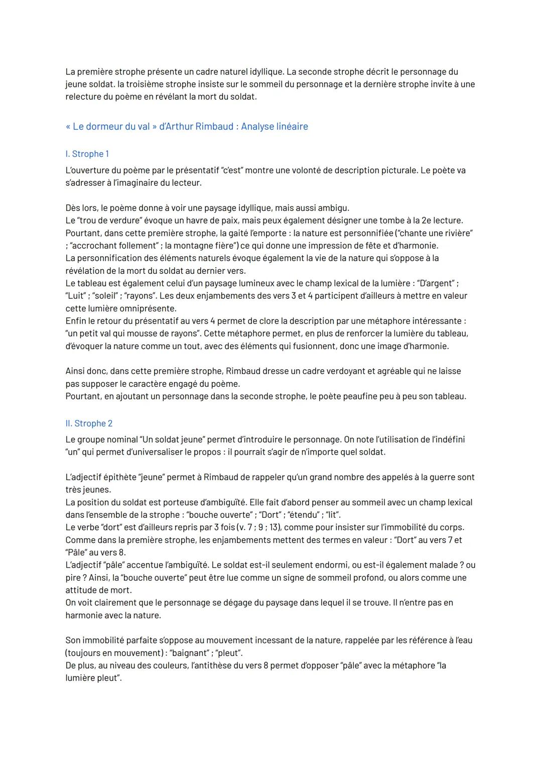 TEXTE 14: LE DORMEUR DU VAL
INTRODUCTION
Accroche/ Auteur
En 1870, en pleine guerre contre la Prusse, Arthur Rimbaud, seize ans, fugue pour