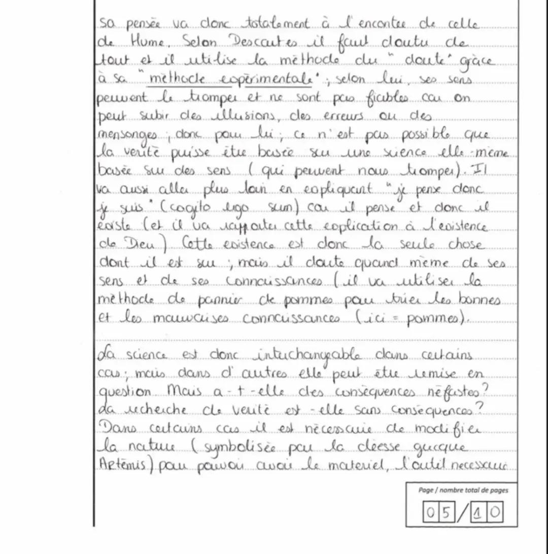 Philosophie - Baccalauréat 14/
général
20
Appréciation : Effort de prise en charge du
sujet, avec une convocation pertinente de
Platon et Ba