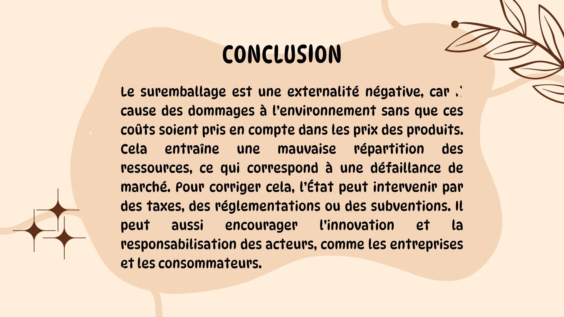EN QUOI LE SUREMBALLAGE EST UNE
EXTERNALITÉ NÉGATIVE ET QUELLES
POLITIQUES CLIMATIQUES PEUT-ON
DÉPLOYER POUR LUTTER CONTRE CE
PHÉNOMÈNE ?
Gr