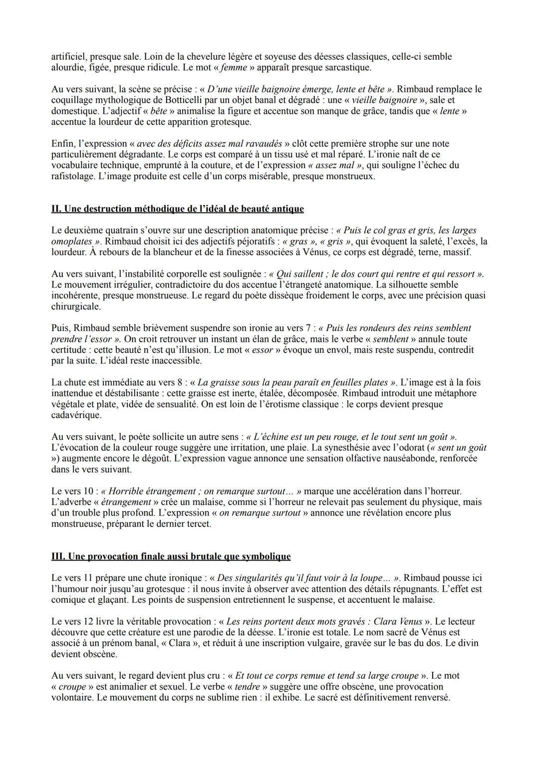 Analyse linéaire 3 - Vénus Anadyomène
Introduction
Arthur Rimbaud (1854-1891) est un jeune poète français du XIXe siècle pour qui dès l'adol