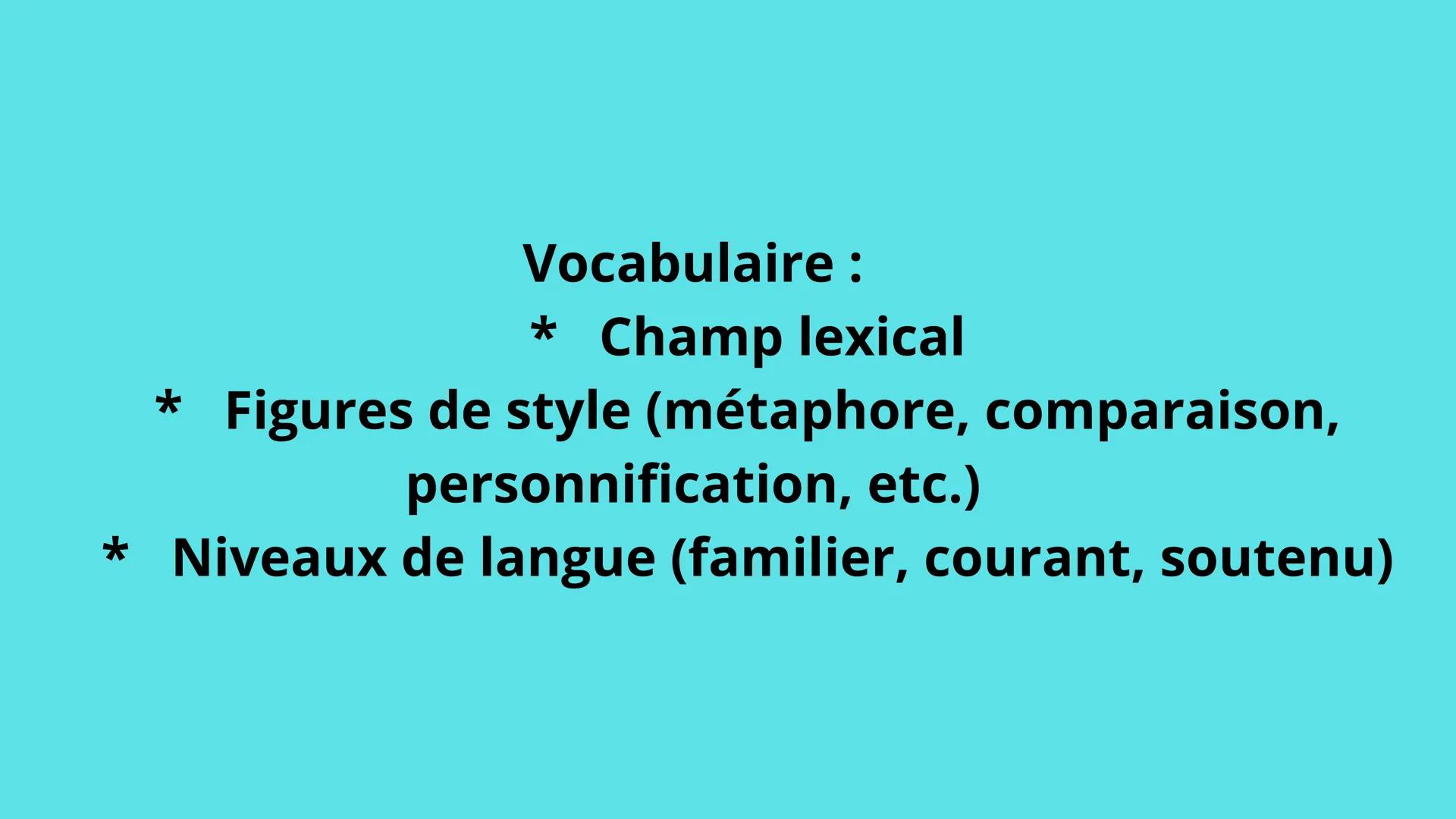 Brevet blanc de français *
Grammaire :
* Nature et fonctions des mots (nom, verbe,
adjectif, adverbe, etc.)
* Conjugaison (tous les temps et