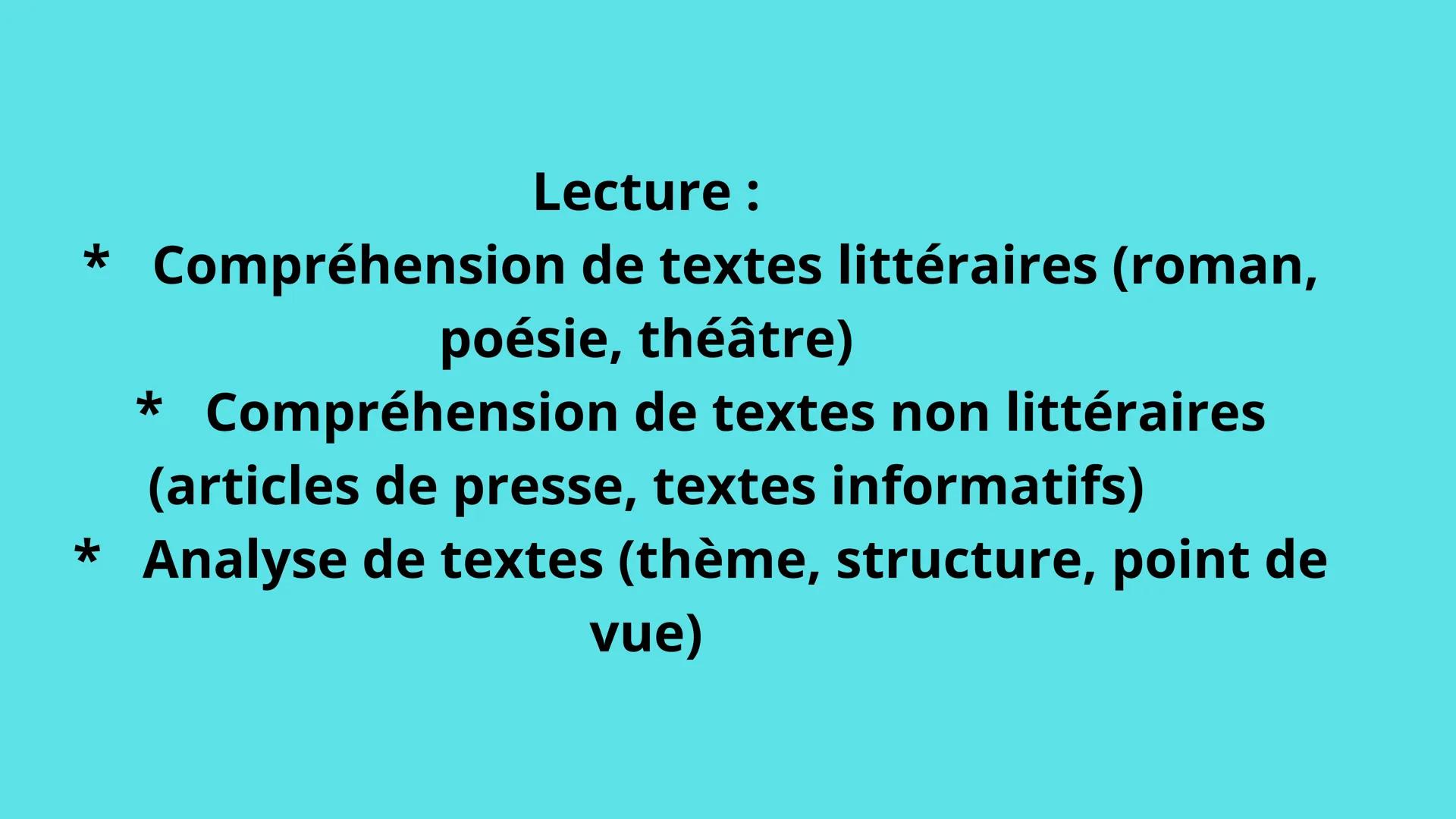 Brevet blanc de français *
Grammaire :
* Nature et fonctions des mots (nom, verbe,
adjectif, adverbe, etc.)
* Conjugaison (tous les temps et