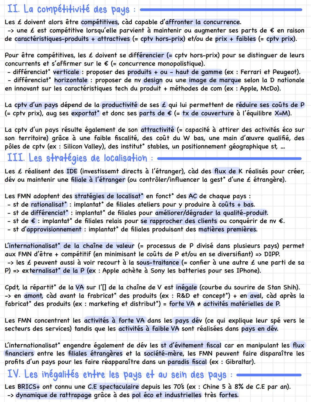 Chapitre 2: Le commerce international
Définition:
L'essor des échanges ī dès le XIXème siècle est le résultat d'une ouverture des économies.