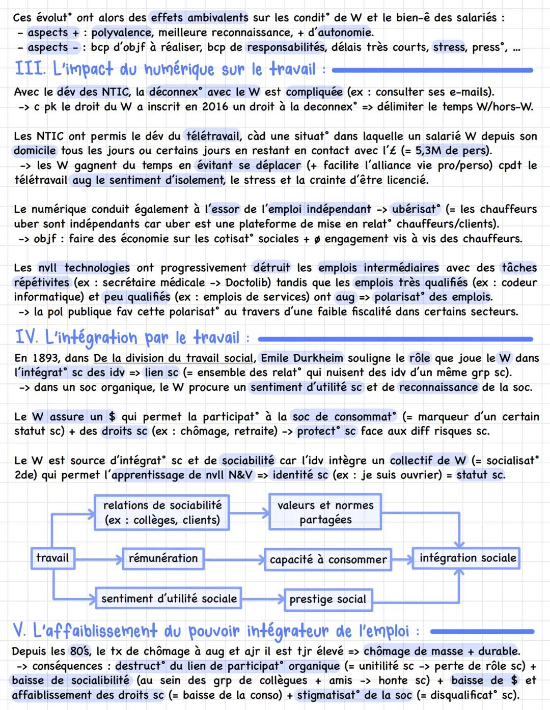 Chapitre 4: Les mutations du travail
Définition:
La pop active désigne les W actifs + les idv qui sont dispo pour W et recherchent un emploi