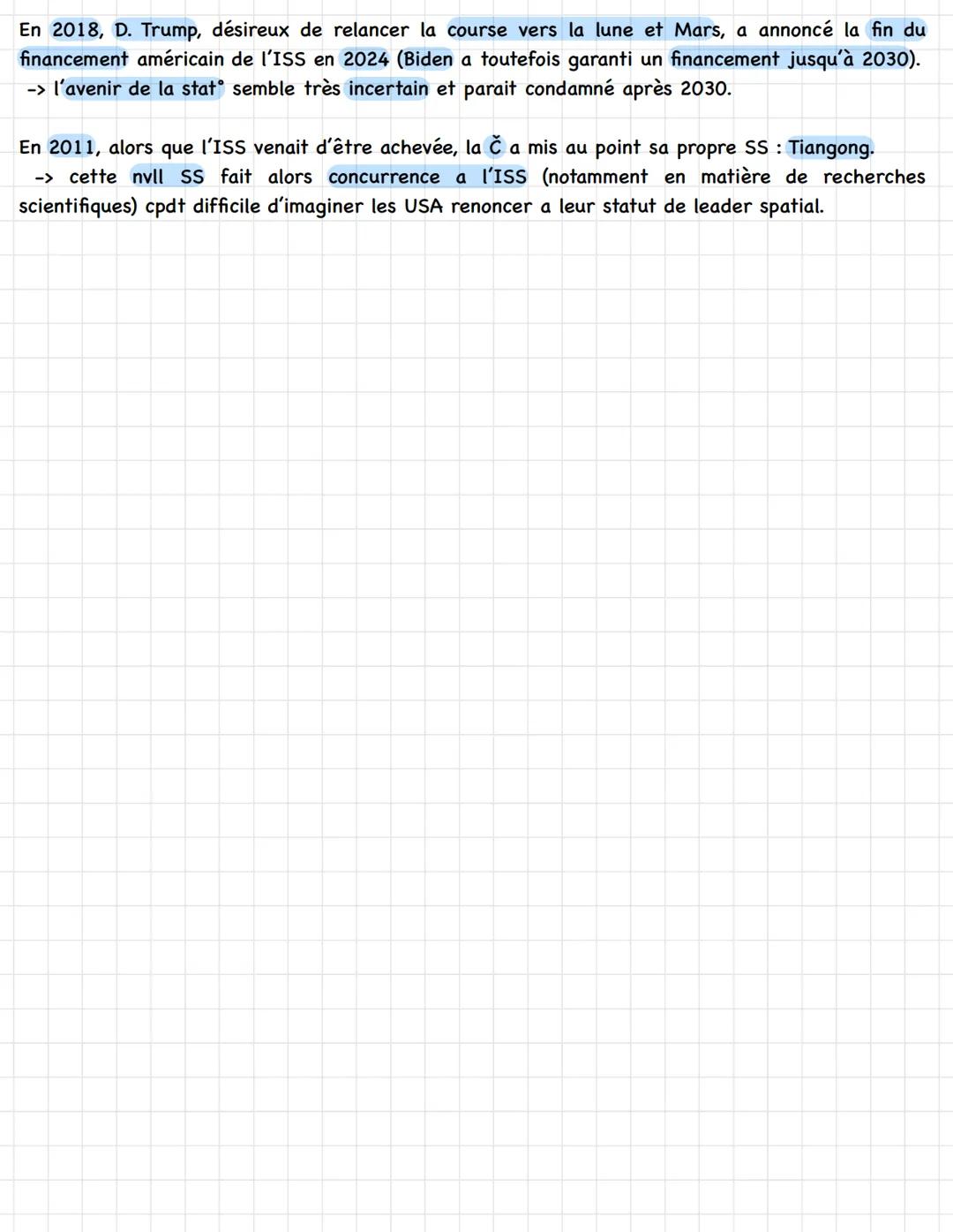 Chapitre 1: La puissance spatiale
I. La course à l'espace :
Durant la GF, I'URSS et les USA se lancent dans une « course à l'espace >> afin