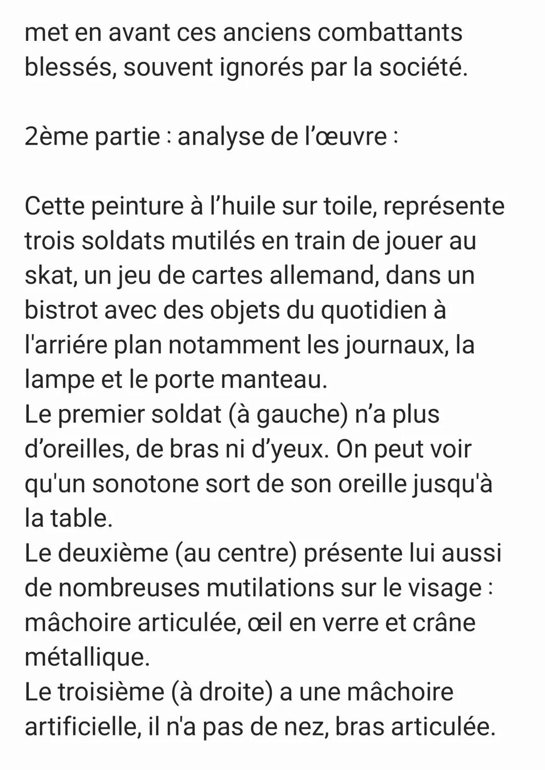 Introduction:
Bonjour, je m'appelle ... , élève en 3ème..
Aujourd'hui, je vais vous présenter mon oral
du DNB sur "Les Joueurs de skat", un