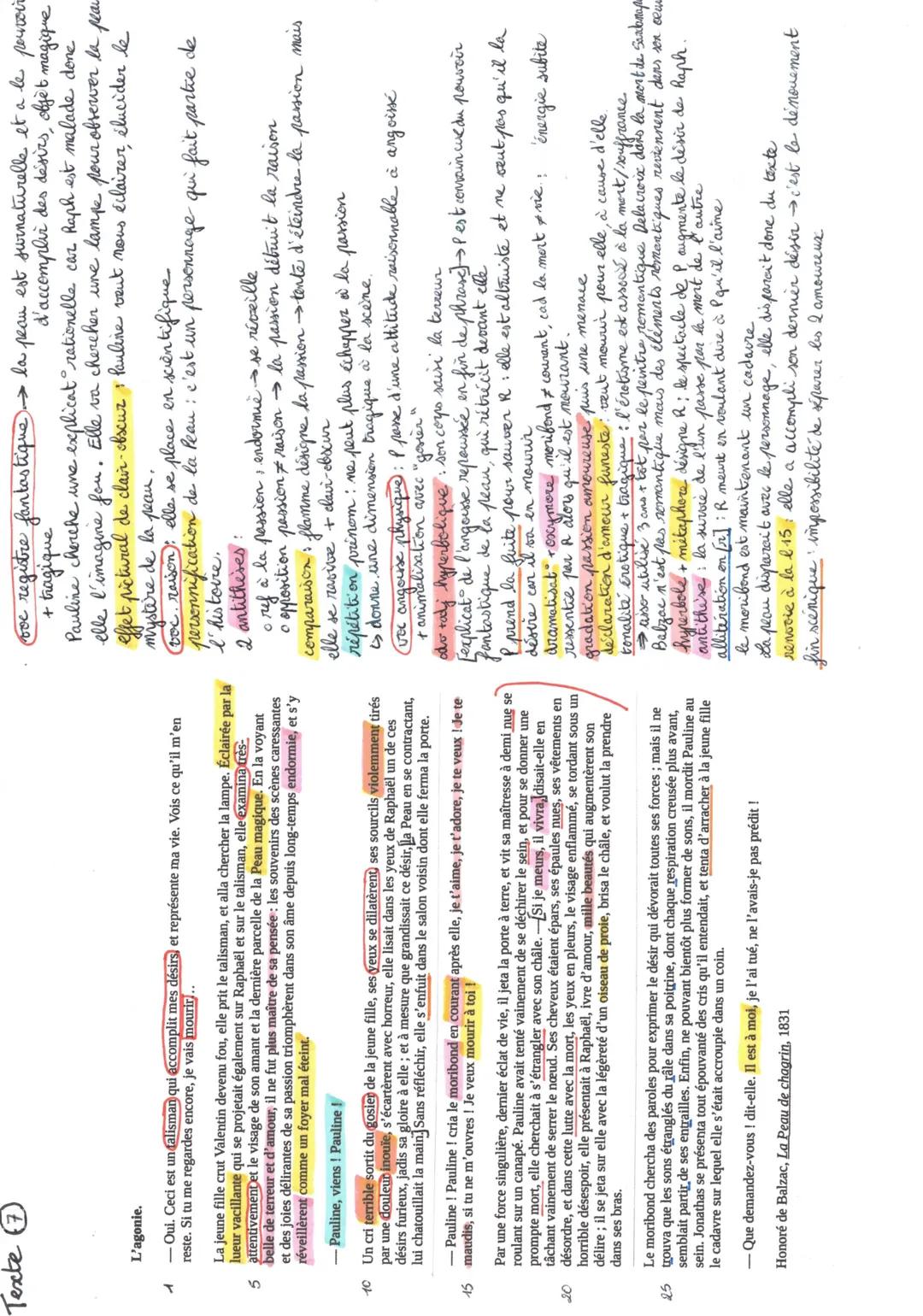 ## Texte
L'agonie.
-Oui. Ceci est un talisman qui accomplit mes désirs, et représente ma vie. Vois ce qu'il m'en
reste. Si tu me regardes en