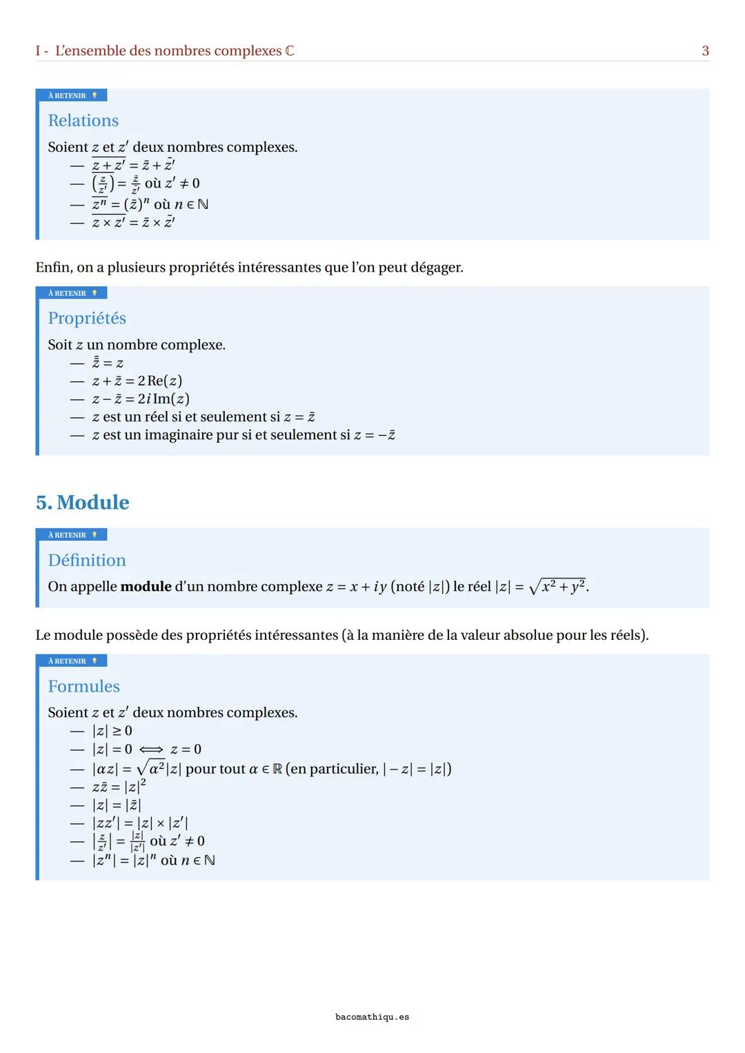 a²+b²=c²
Chapitre XIII - Les nombres complexes (Maths
expertes)
Bacomathiques - https://bacomathiqu.es
TABLE DES MATIÈRES
I- L'ensemble des