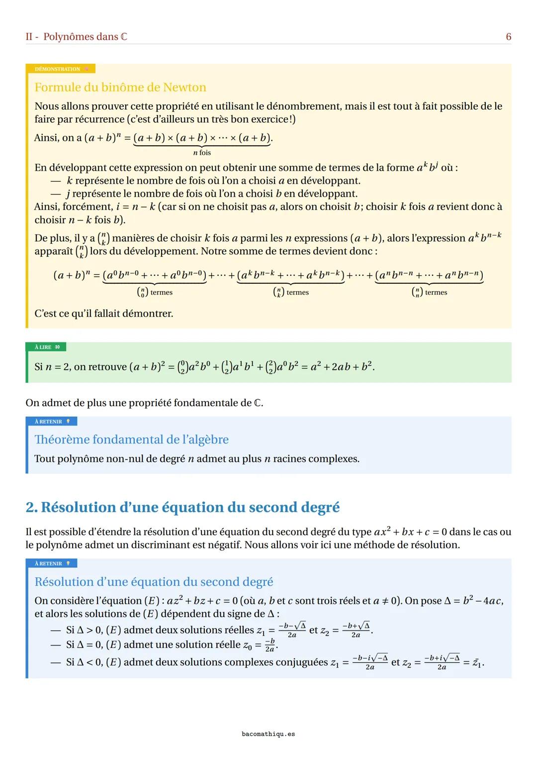 a²+b²=c²
Chapitre XIII - Les nombres complexes (Maths
expertes)
Bacomathiques - https://bacomathiqu.es
TABLE DES MATIÈRES
I- L'ensemble des