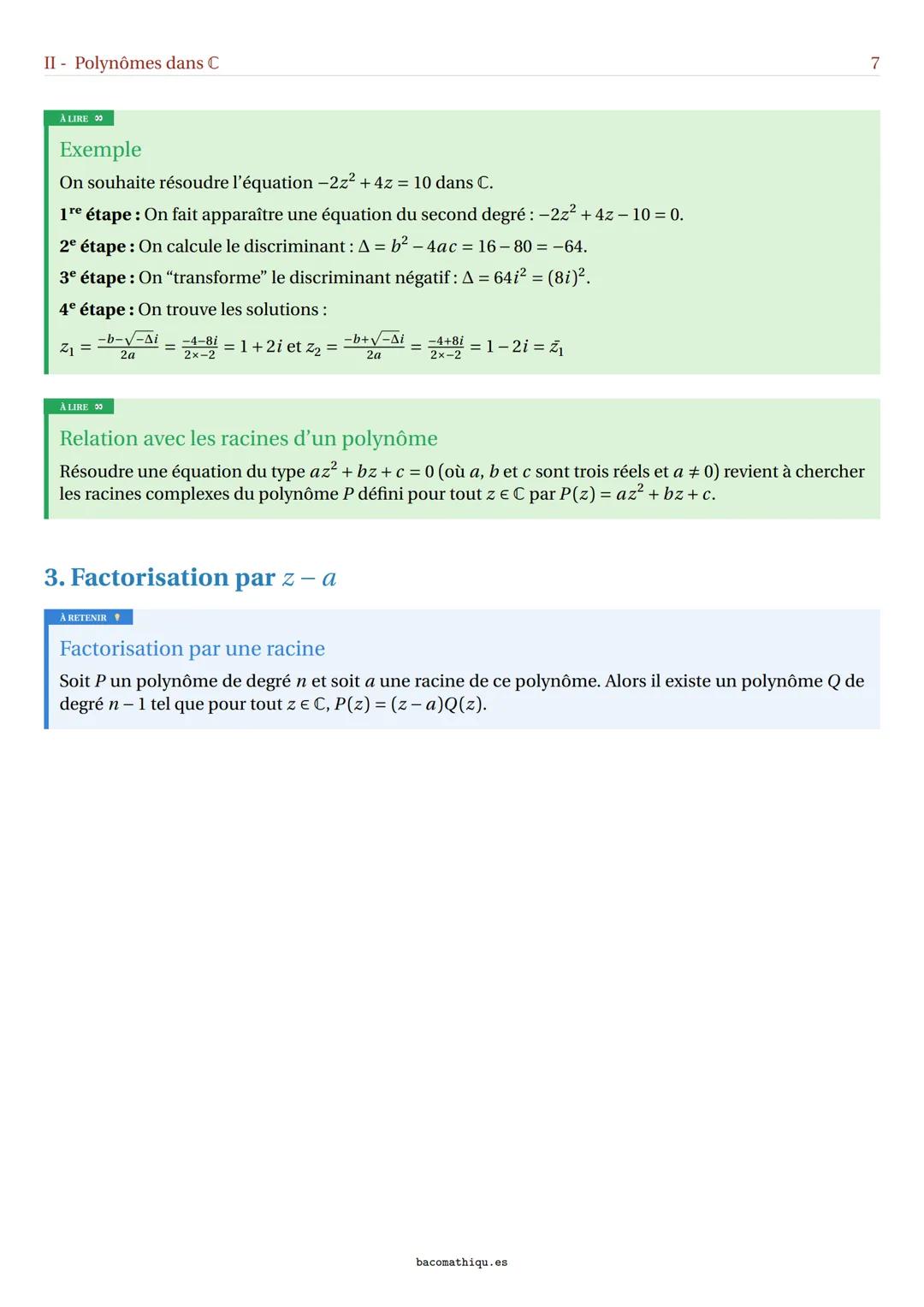 a²+b²=c²
Chapitre XIII - Les nombres complexes (Maths
expertes)
Bacomathiques - https://bacomathiqu.es
TABLE DES MATIÈRES
I- L'ensemble des