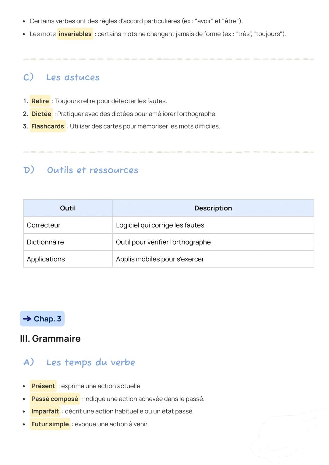 Réussite au Brevet de
Français
→ Chap. 1
I. Vocabulaire
A) Synonymes
Les synonymes sont des mots ayant le même sens ou un sens proche.
Ils d