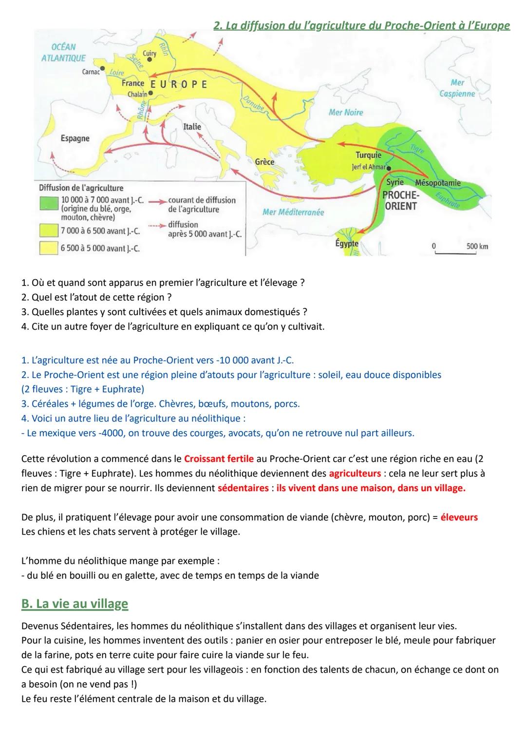 H1: Les débuts de l'humanité et la « révolution >> néolithique
- Nous allons étudier une période qui ne fait pas tout à fait partie de l'his