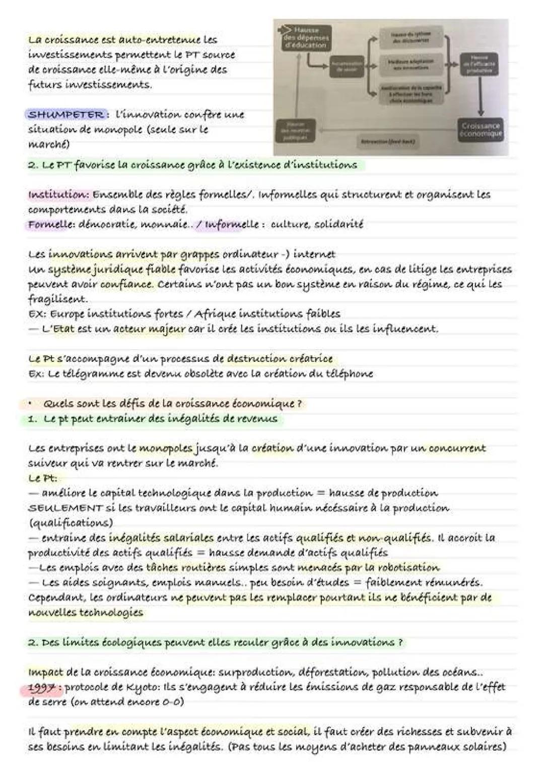 Ses-Terminale
Quels sont les sources et les défis de la croissance économique?
* Qu'est-ce que la croissance économique et quelles sont ses