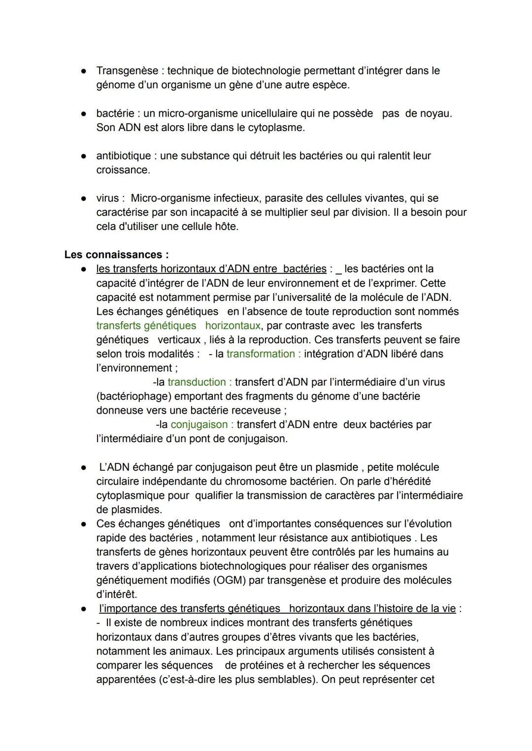 Bac SVT
Theme 1 : la terre, la vie et l'organisation du vivant
chap 1 : l'origine du génotype des individus :
défs importante:
• mitose: la