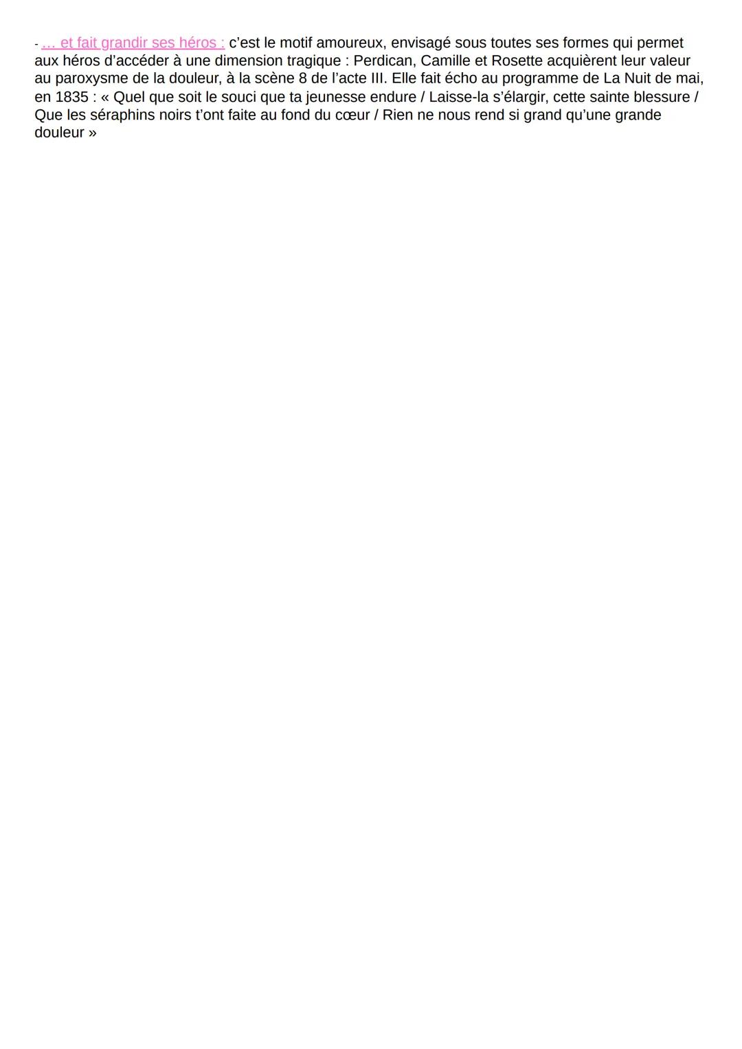 THEMES DE L'OEUVRE
ON NE BADINE PAS AVEC LAMOUR
1. Une composition en trois actes:
- Trois actes inégaux, qui représentent trois journées.
-