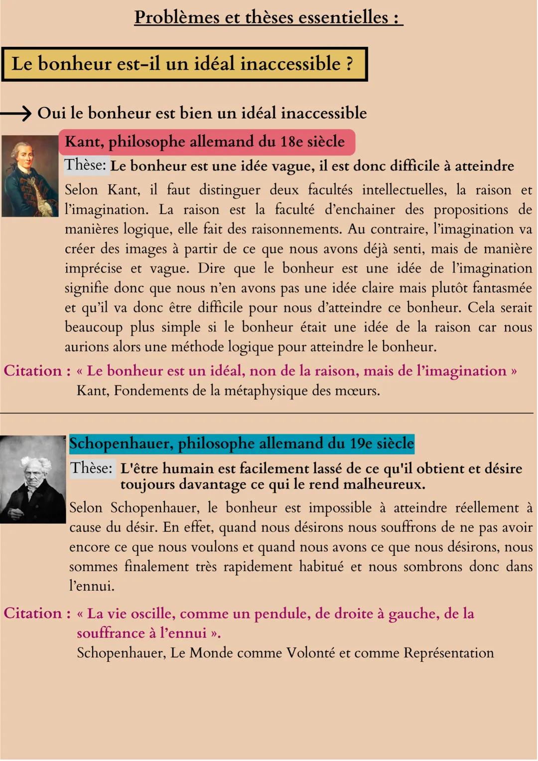 --- OCR Start ---
00
Le bonheur
Définitions importantes :
Le bonheur au sens de plénitude: être heureux, c'est un état de
satisfaction durab
