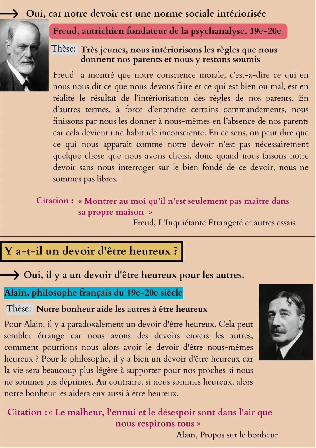 Le devoir
Définitions importantes :
Le devoir désigne l'obligation à l'égard de ce qu'il faut faire ou ne
pas faire. Il se réfère au Bien (m
