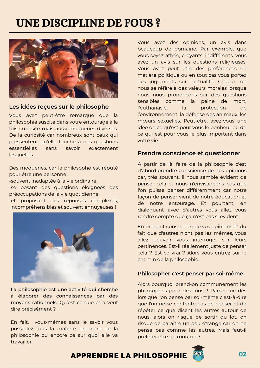 L'essentiel
pour réussir
en philo
Les trois
compétences
du philosophe
20
20
Notions au
programme
Bien
commencег
Une discipline
de fous? SOMM