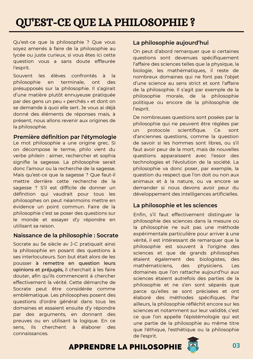 L'essentiel
pour réussir
en philo
Les trois
compétences
du philosophe
20
20
Notions au
programme
Bien
commencег
Une discipline
de fous? SOMM