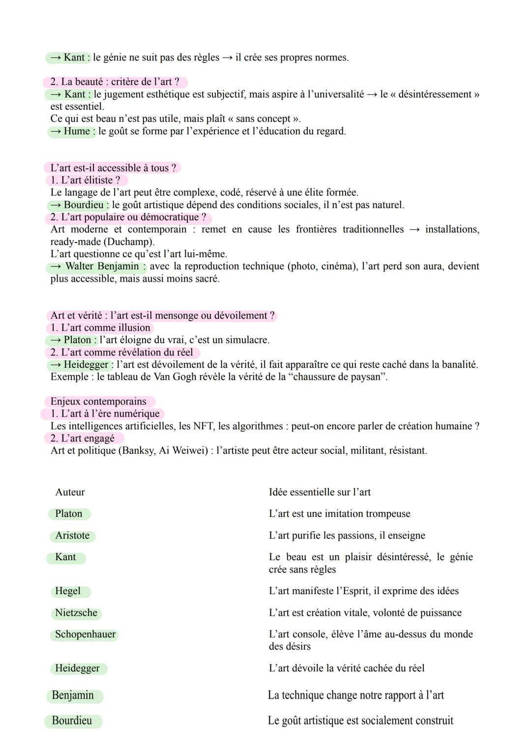 L'ART
1. Définition générale
L'art est une activité humaine de création produisant des œuvres esthétiques ou expressives.
Il se distingue :