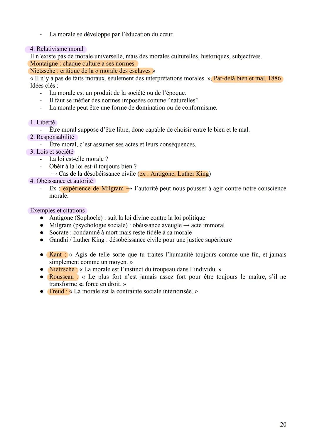 La morale
<< Souverain bien »: bien suprême dépassant tous les autres.
Morale du bonheur: démonisme = doctrine selon laquelle le bonheur in