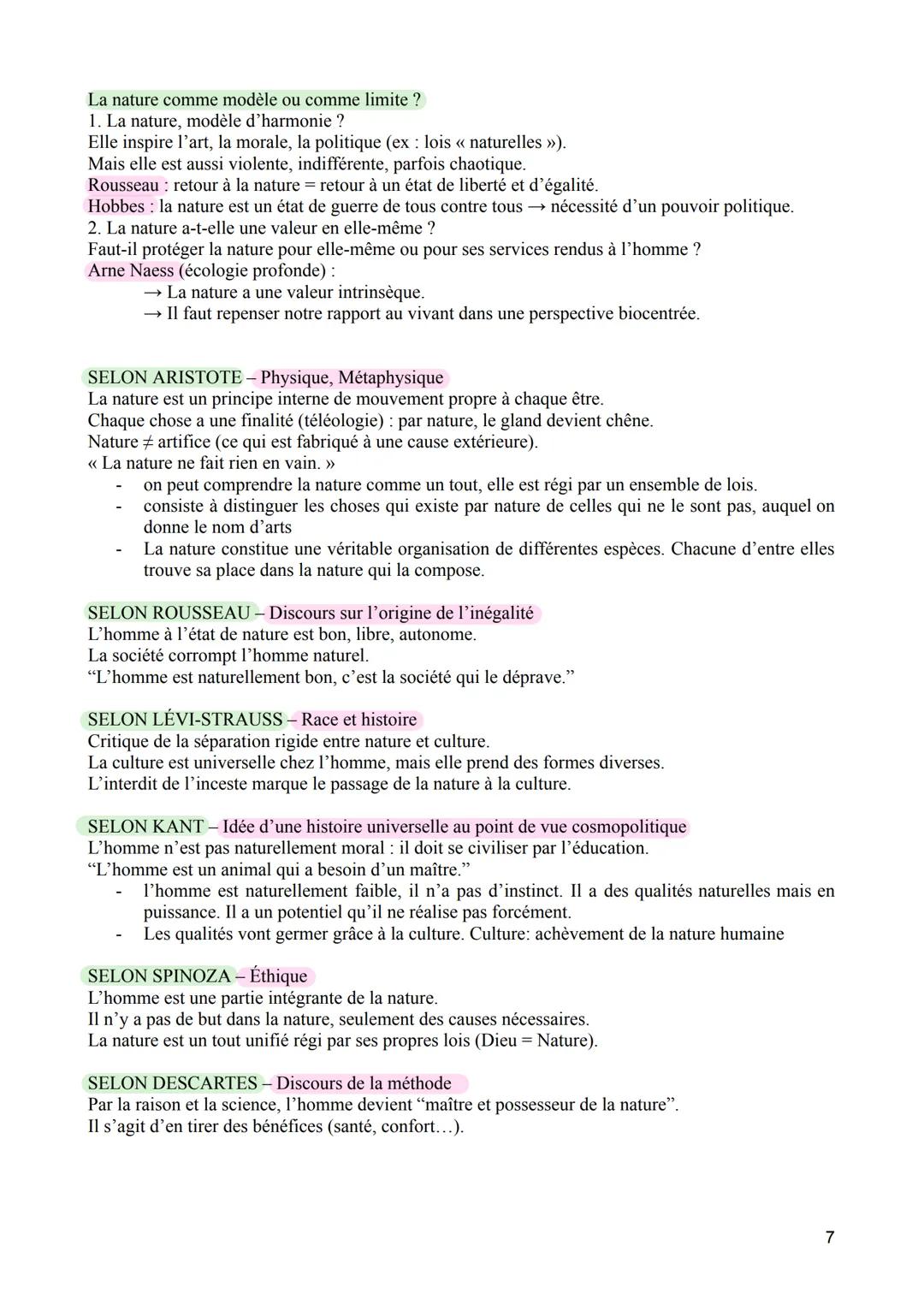 LA NATURE
Étymologie: du latin natura = ce qui naît, ce qui croît (origine grecque phusis).
la nature: ce qui est par soi
La nature, c'est c