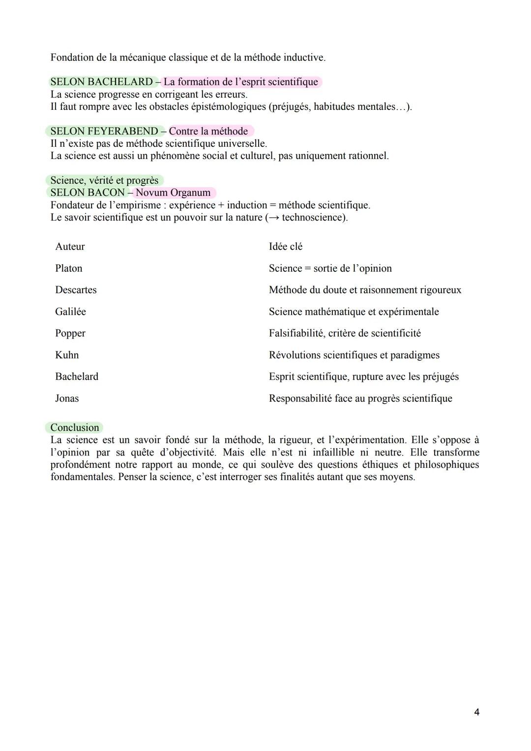 LA SCIENCE
Étymologie: du latin scientia, << savoir >>.
Définition: Ensemble de connaissances méthodiquement organisées reposant sur des f