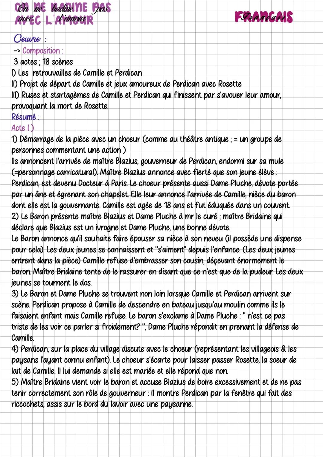 # On ne badine pas avec l'amour
## Présentation :
titre de l'œuvre : On ne badine pas avec l'amour
Auteur : Alfred de Musset
Date : 1834
M