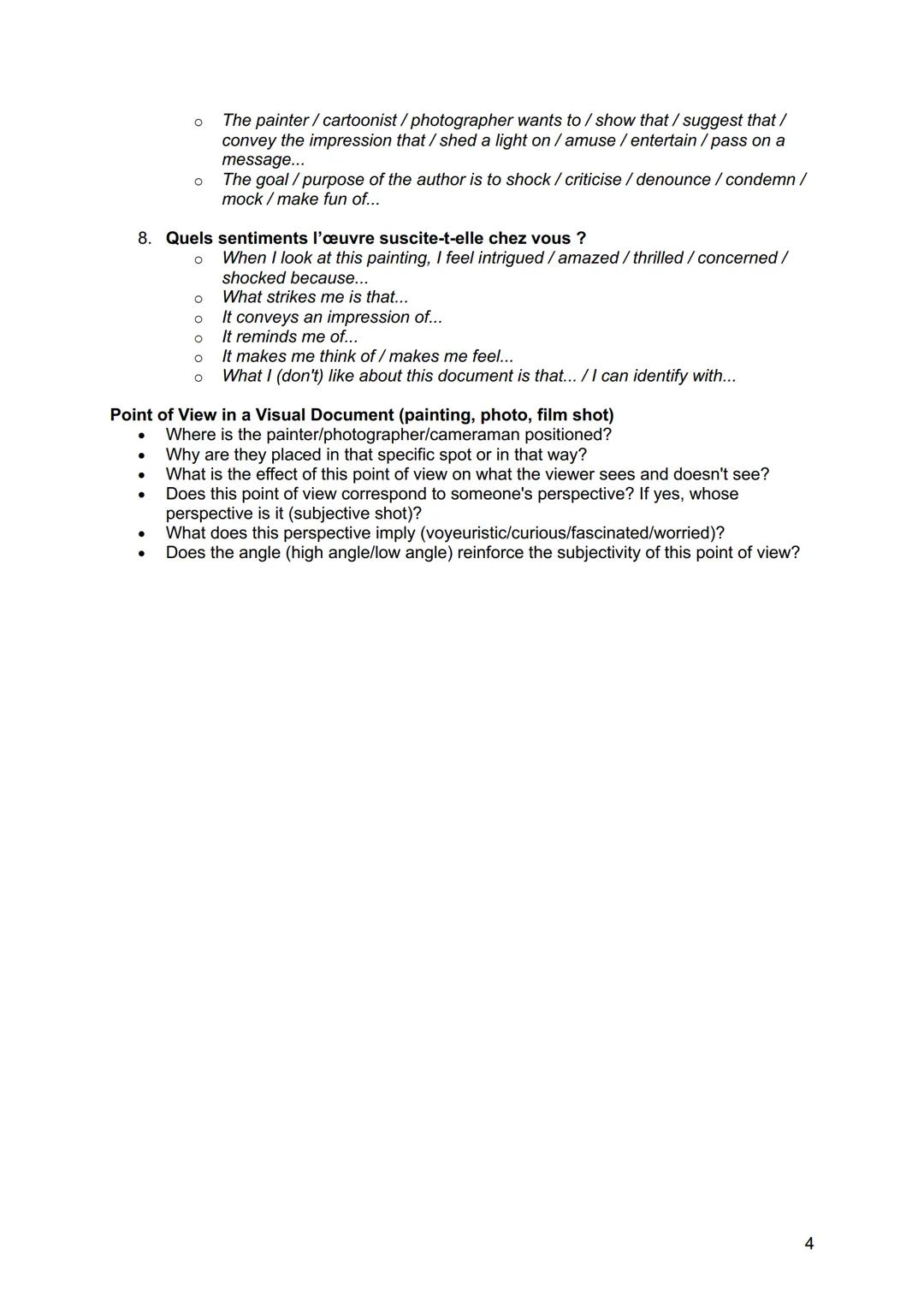 LLCE KIT POUR AVOIR 20/20 SOMMAIRE
* Analyse d'un poème...p.3
* Analyse d'un document iconographique...p.4-5
* Analyse d'un extrait littera