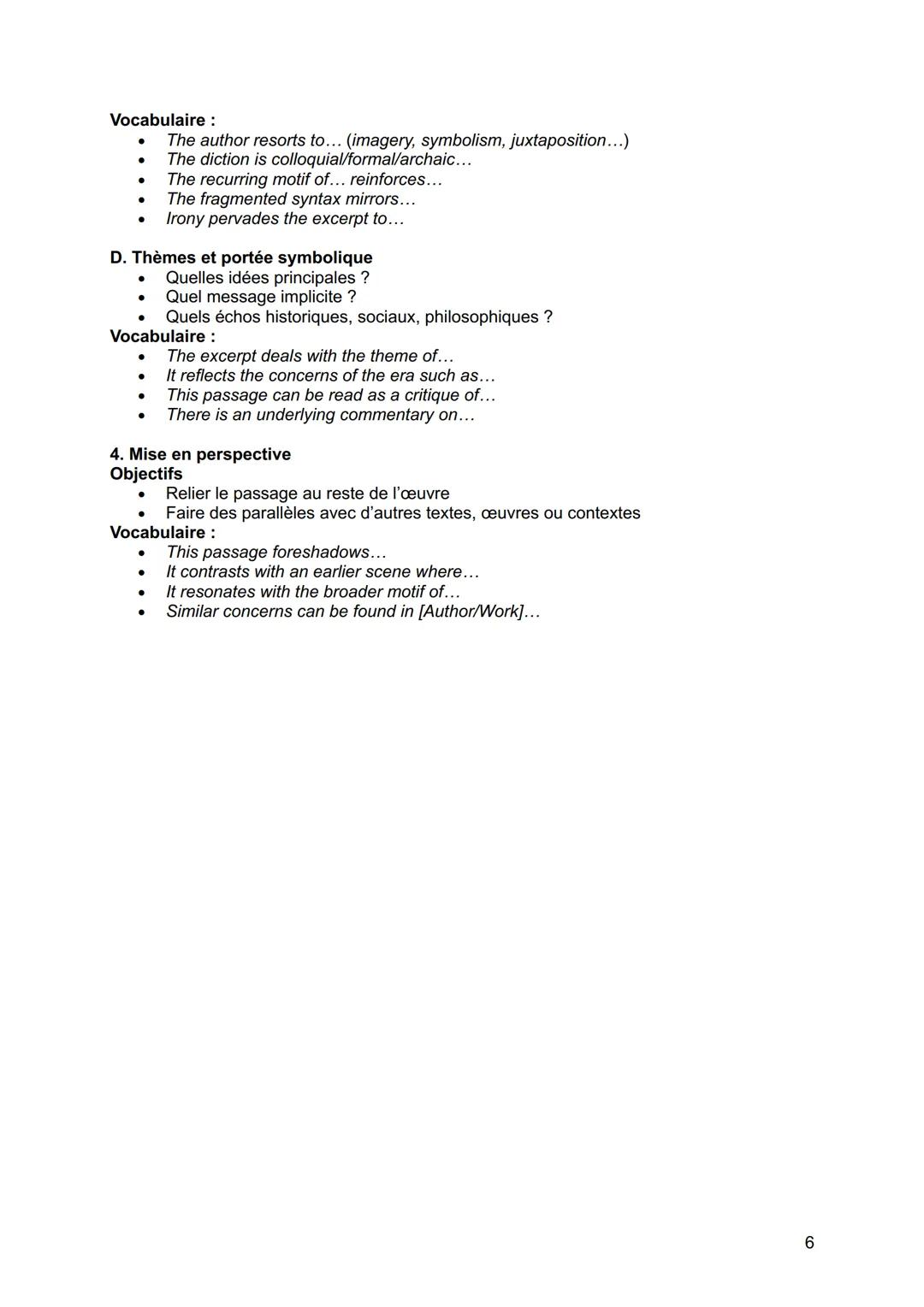 LLCE KIT POUR AVOIR 20/20 SOMMAIRE
* Analyse d'un poème...p.3
* Analyse d'un document iconographique...p.4-5
* Analyse d'un extrait littera
