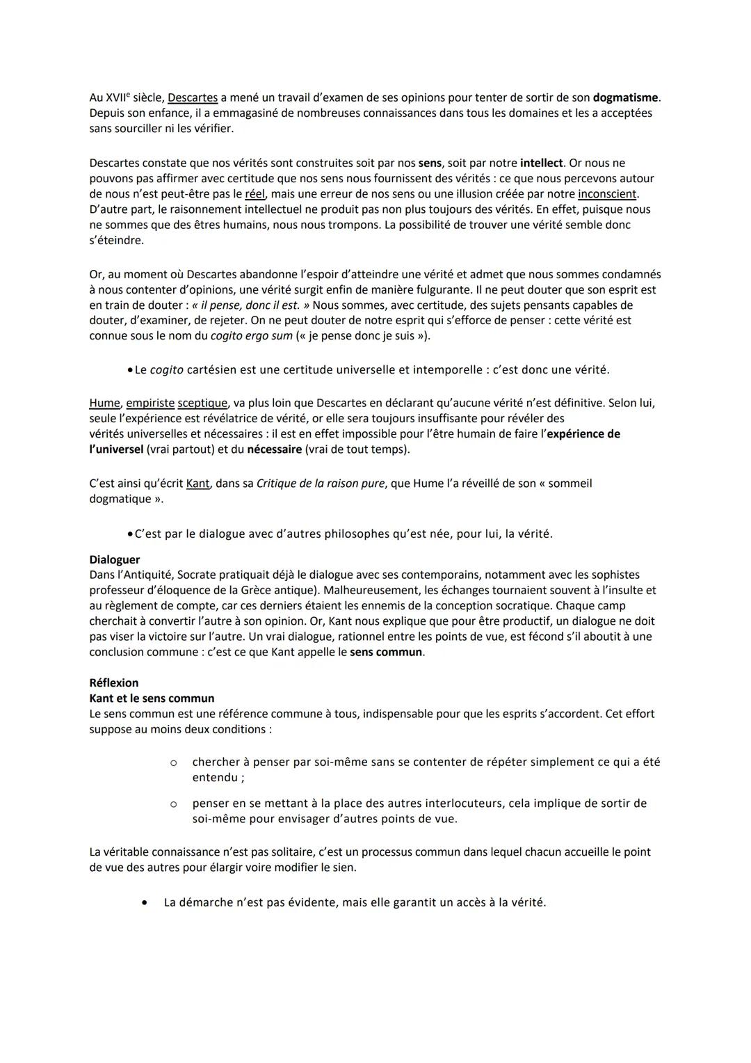 ## LA VÉRITÉ
### Introduction:
Au quotidien nous affirmons tous des choses comme si elles étaient vraies, sans même y penser ou se
questio