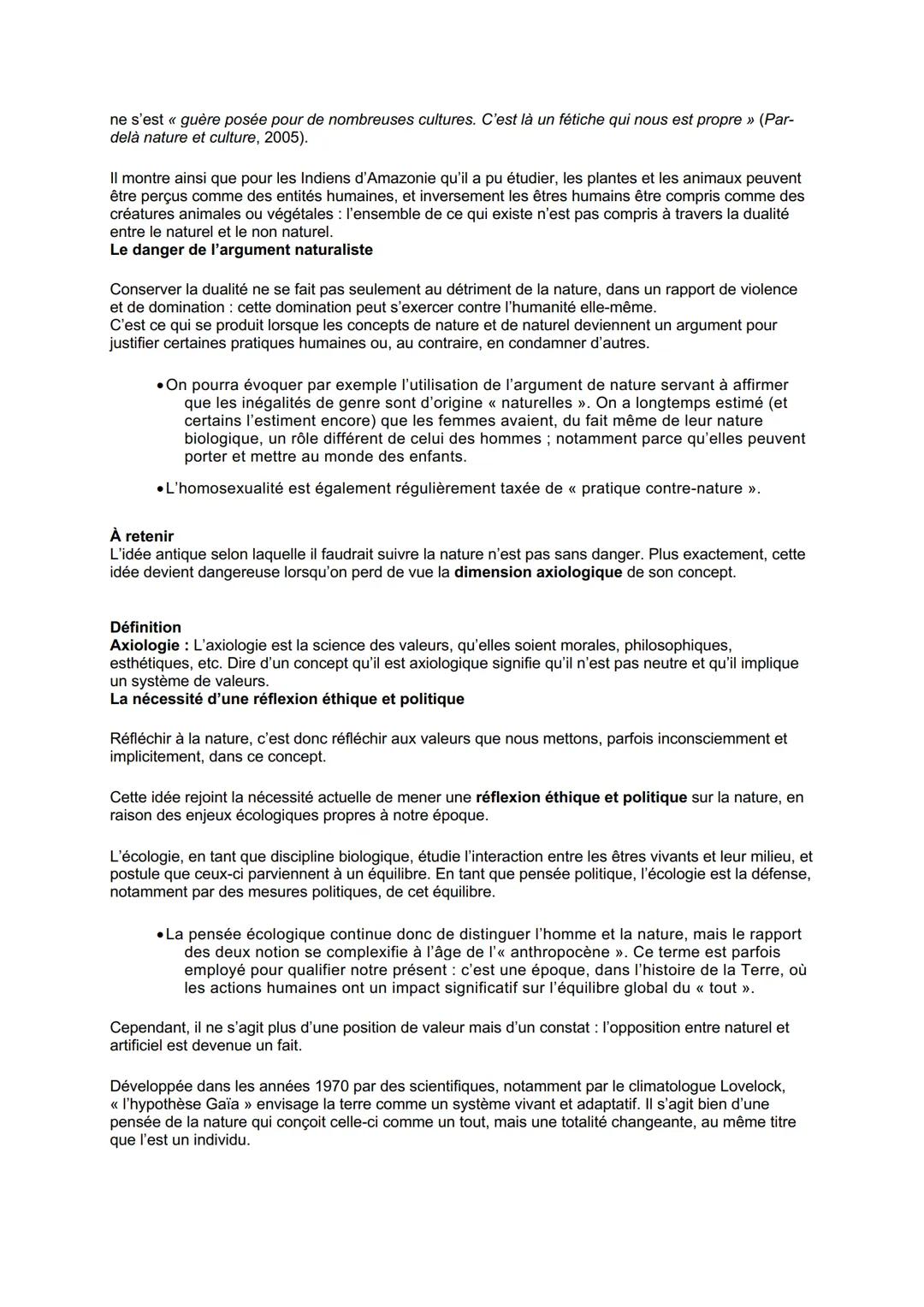 LA NATURE
Introduction:
L'idée de nature nous est familière: nous pouvons parler d'aimer la nature ou de la nature profonde
d'une personne,