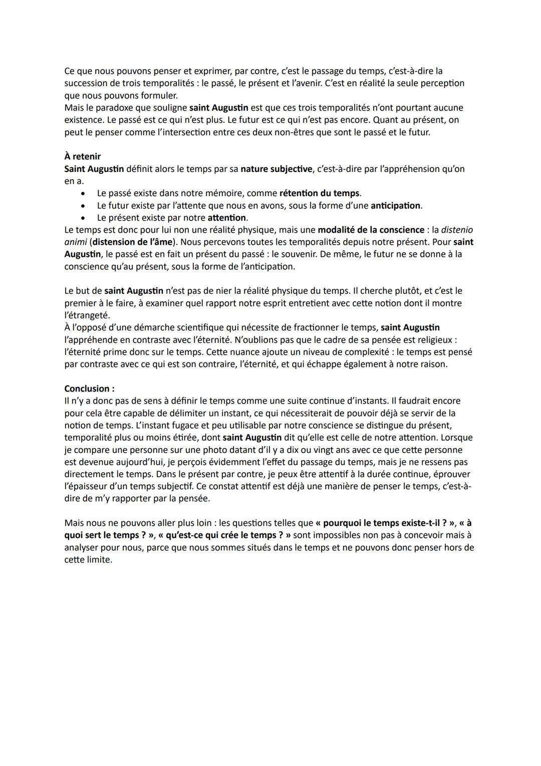 LE TEMPS
Introduction
Le temps est une dimension de notre réalité, celle qui se manifeste dans le changement, dans le fait
que toutes les ch