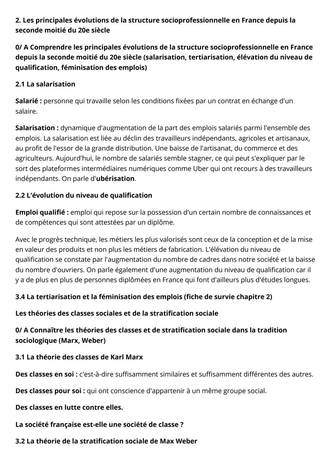 Chapitre 2: Comment est
structurée la société française
actuelle
1. Les multiples facteurs de hiérarchisation
1.1 Les facteurs économiques
1