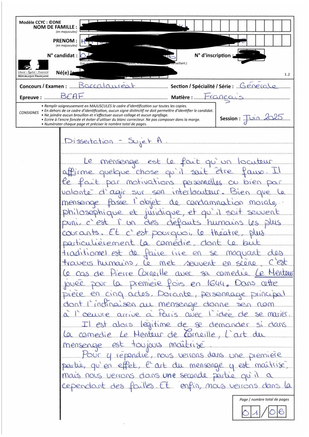 Série
Baccalauréat général
Session
2025
Epreuve
Français écrit - Baccalauréat général
Sujet
25-FRGEME1
MINISTERE
DE L'EDUCATION
NATIONALE
CO