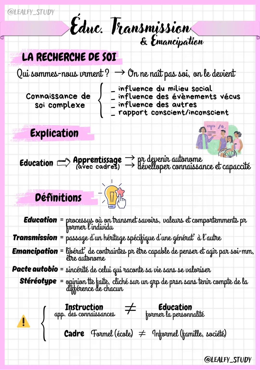 Éducation Transmission et Émancipation