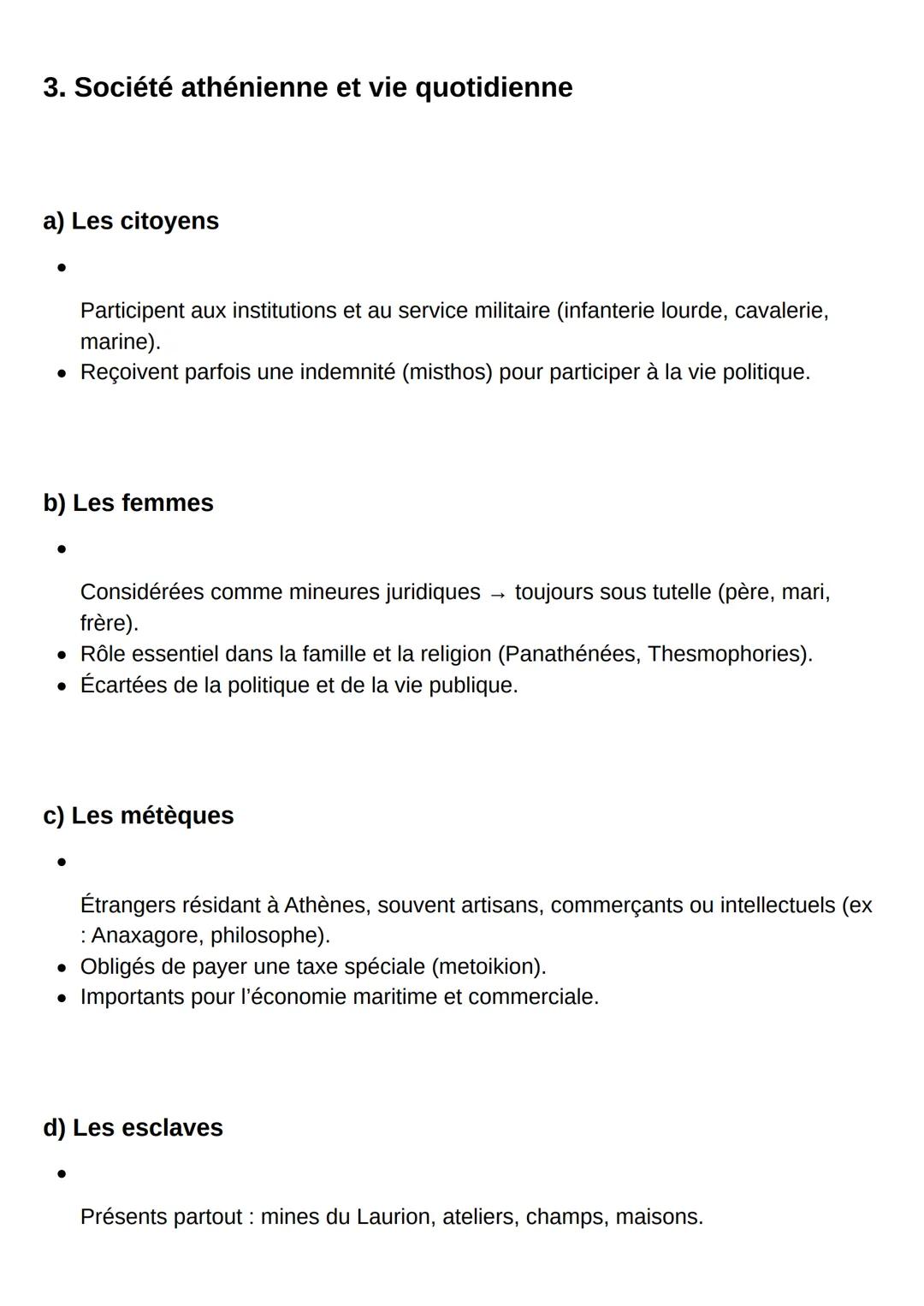 # Fiche de révision détaillée - Athènes et le monde
méditerranéen antique
1. Contexte historique et géopolitique
Le Ve siècle av. J.-C. co